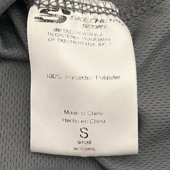 SKECHERS SPORT Gray Striped Tank Top   Sz S - Picture 4 of 5